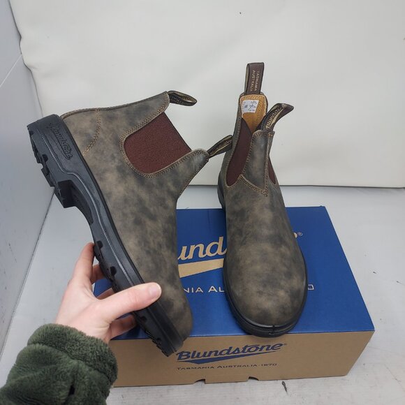 Blundstone MENS Chelsea Rustic Brown Boot